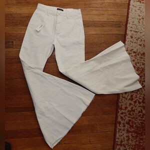 SHEIN White Flare Jeans